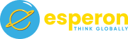 Logo de Esperon en la cabecera con el eslogan Think Globally